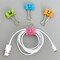 Wrapables Smiling Face Binder Clips for Office, Paper Clamps, Paper Clips